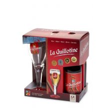 בירה  La guillotine 8.5 % מארז 4 בק' עם כוס